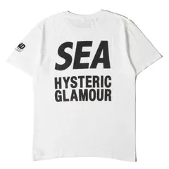 WIND AND SEA ウィンダンシー Tシャツ ホワイト 白 サイズ:M | ×HYSTERIC GLAMOUR ブランドロゴ ポケット Tシャツ | 半袖 ショート ハーフ スリーブ カットソー【メンズ】【中古】