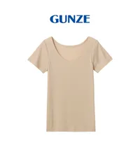 新品 未使用 GUNZE グンゼ アセドロン レディース 汗取り付2分袖インナー 519018【メール便】 ノーブルベージュのサムネイル