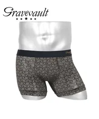 新品 未使用 Gravevault グレイブボールト 下着 【SALE】グレイブお買い得シリーズ2 メンズ ショート ボクサーパンツ 519065 Monogramグレーのサムネイル