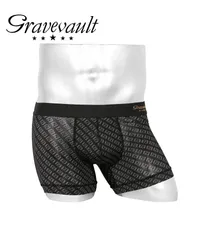 新品 未使用 Gravevault グレイブボールト 下着 【SALE】グレイブお買い得シリーズ2 メンズ ショート ボクサーパンツ 519065 Logotypeマイブラックのサムネイル