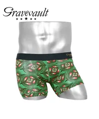 新品 未使用 Gravevault グレイブボールト 下着 【SALE】グレイブお買い得シリーズ3 メンズ ショート ボクサーパンツ 519066 KIXXグリーンリップスのサムネイル