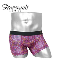 新品 未使用 Gravevault グレイブボールト 下着 【SALE】グレイブお買い得シリーズ3 メンズ ショート ボクサーパンツ 519066 ILikeyouピンクフラワーのサムネイル