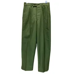 【中古】　スウェーデン軍　フィールドパンツ　70's vintage　ボトムス　ボタンフライ　無地　センタープレス　ミリタリー　古着　/1032