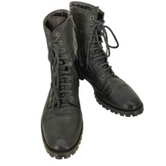 Nハリウッド コンバットブーツ ブラック スエード Vibramソール - メルカリ