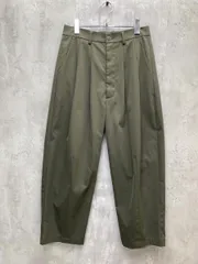 美品 remer リメール ハイウエスト ツータック ルーズテーパードワイド パンツ sizeS/ダークグリーン ■◇ メンズ