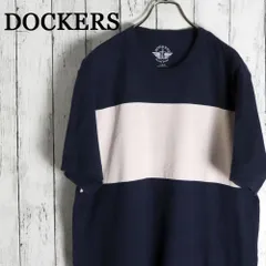 DOCKERS ドッカーズ カラーブロック 太ボーダー ヘビーウェイトTシャツ