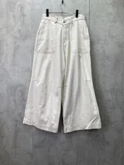 CAMPHOR WOOD カンファーウッド 綿100% ワイド バギー ジーンズ デニム パンツ sizeM/アイボリー ■◇ メンズ