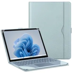 【特価セール】Fintie for Microsoft Surface Laptop Go 3 / 2 /1 (2023/2022/2020) ケース 保護カバー 12.4インチ PU合成皮 ポケット付き 耐衝撃性 傷防止 おしゃれ (モデル番号2013 19