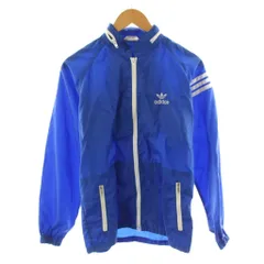 アディダスオリジナルス adidas originals 80s ヴィンテージ ナイロンジャケット 上着 M 青 ブルー /AN53 ■MA