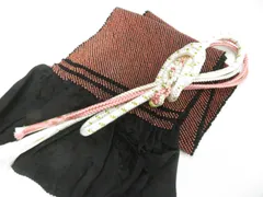 【一輝堂】和装小物 帯締め 帯揚げ セット振袖用 総絞り 丸組 飾り付 金糸 帯締 帯揚 美品 26w04-4622