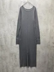 mystic ミスティック カットアウト リブニット ワンピース size2/グレー  ■◇ レディース