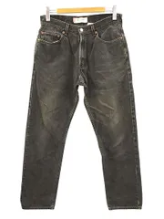 リーバイス Levi's 505 REGULAR FIT デニムパンツ 後染め 33 ブラック系 ジーンズ ボトムス