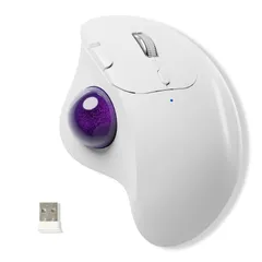 【特価商品】Ewin トラックボールマウス Bluetooth&2.4GHz両対応 3台同時接続 トラックボール  ワイヤレス 親指 静音タイプ 高精度 エルゴノミクス 瞬時接続 無線マウス 7ボタン 進む/戻るボタン Windows/Mac/iOS/Andrのサムネイル