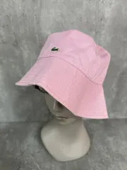LACOSTE ラコステ リバーシブル 総柄 バケット ハット size-/ピンク ■■ レディースのサムネイル
