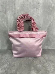 MAISON DE FLEUR メゾン ド フルール ミニトート フリル ハンド バッグ ピンク ■■ レディース