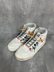Desigual デシグアル レインボー 紐 ハイカット スニーカー size22.5/白 ■■◎レディースのサムネイル