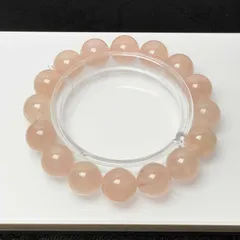 天然美品★【80Aピンクモルガナイト】★ブレスレット 天然石 13.4-13.6mm ZZ2016