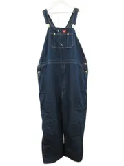 ディッキーズ Dickies デニムオーバーオール オーバーサイズ ビッグサイズ ブルー W56