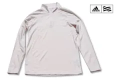 中古 アディダスゴルフ adidas ハーフジップ長袖シャツ メンズゴルフウェア テーラーメイドゴルフ L/G アイボリー
