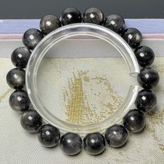 レア品福禄寿手彫りオブシディアンバングル天然石特別仕様石街1 - メルカリ