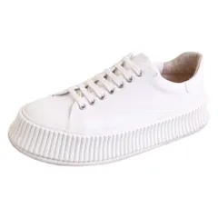 美品 ジルサンダー JIL SANDER スニーカー ローカット キャンバス シのサムネイル
