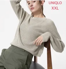 ユニクロ　UNIQLO 3Dメッシュクルーネックセーター　XXL
