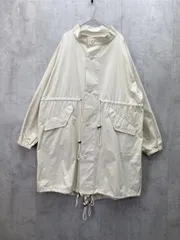 CRIsp クリスプ コットン100% ロング丈 ウエスト絞り 裾絞り モッズ コート カジュアル sizeF/ベージュ ■◇ レディース