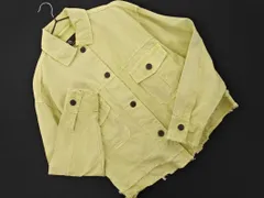 ZARA ザラ ダメージ加工 Gジャン デニム ジャケット sizeS/ライトイエロー ■◇ レディース