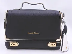 Samantha Thavasa サマンサタバサ レザー チャーム付き 3WAY ハンド バッグ 黒 ■■ レディース