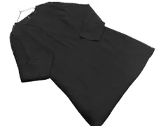 ZARA basic ザラ ベーシック レース 切替 チュニック ワンピース sizeL/黒 ■◇ レディース