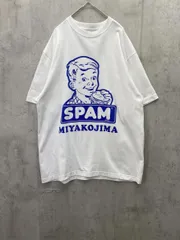 美品 United Athle ユナイテッドアスレ コットン100% 沖縄 宮古島 スパム SPAM Tシャツ sizeXL/白 ■◆ メンズ
