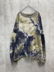 FIG&VIPER フィグ＆ヴァイパー コットン100% タイダイ BIG PO トレーナー スウェット sizeF/グリーン×ネイビー ■◇ メンズ