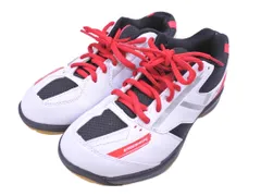 YONEX ヨネックス POWER CUSHION 670 バドミントンシューズ スニーカー size23.5ｃｍ/白ｘ黒ｘ赤 ■■ レディース