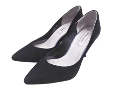 Odette e Odile オデットエオディール ユナイテッドアローズ スウェード ポインテッドトゥ ハイヒール パンプス size22ｃｍ/黒 ■■ レディース