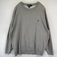 古着 ポロバイラルフローレン Polo by Ralph Lauren スウェット 大きいサイズ ワンポイントロゴ トレーナー 3XL  グレー系 メンズ
