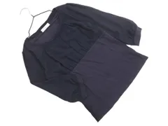 ofuon オフオン シフォン 切替 七分袖 プルオーバー カットソー size38/濃紺 ■◇ レディースのサムネイル