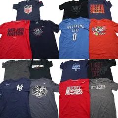 古着卸 まとめ売り NIKE ナイキ Tシャツ 15枚セット ( メンズ M ) プロチーム MLB NBA スウォッシュロゴ ヤンキース 中古 古着 NE4279