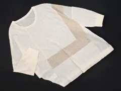 GEORGES RECH ジョルジュレッシュ リネン混 シアー ニット セーター size38/オフホワイト ■◇ レディースのサムネイル