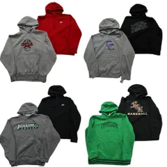 古着卸 まとめ売り NIKE ナイキ スウェット 8枚セット ( メンズ M/L ) スウォッシュロゴ ワンポイント ハーフジップ 中古 古着 NE4321