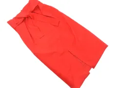 Tiara ティアラ ウエストリボン タイト スカート size2/赤 ■◇ レディースのサムネイル