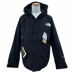未使用品▼THE NORTH FACE ザ ノースフェイス NP62550 Mountain Light Jacket GORE-TEX ゴアテックス ロゴ刺繍 フーデッド ダブルジップアップ マウンテンパーカー ブラック L 正規品 メンズ