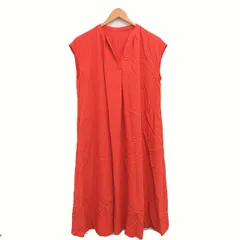 ロペピクニック ROPE Picnic ワンピース ロング プルオーバー スキッパー ノースリーブ 38 オレンジ /TT