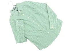 LANDS' END ランズエンド ギンガムチェック ブラウス シャツ size7/緑 ■◇ レディースのサムネイル