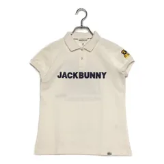 中古 レディース ジャックバニー Jack Bunny!! 半袖ポロシャツ 0(S) 白 ホワイト バックプリント