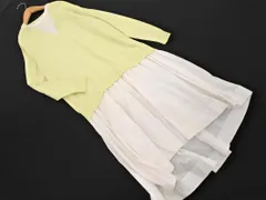 emmi atelier エミアトリエ ドッキング ワンピース size0/白ｘ黄緑 ■◇ レディース