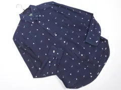 GITMAN BROS for SHIPS ギットマンブラザーズ フォー シップス 総柄 ボタンダウン シャツ size15/紺 ■◇ メンズのサムネイル
