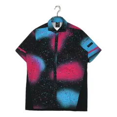 中古 メンズ オークリー OAKLEY 半袖シャツ XL 黒×ピンク×青 総柄