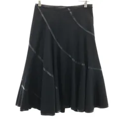 JUNYA WATANABE COMME des GARCONS ジュンヤワタナベ コムデギャルソン 2005年 日本製 ミモレ丈 フレアスカート M ブラック レディース 古着のサムネイル