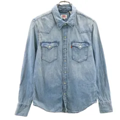 Levi's リーバイス 長袖 デニム ウエスタンシャツ XS メンズ 古着