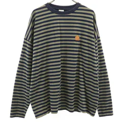 FRAPBOIS フラボア ボーダー柄 長袖 Tシャツ 1 ネイビー ロンT レディース 古着のサムネイル